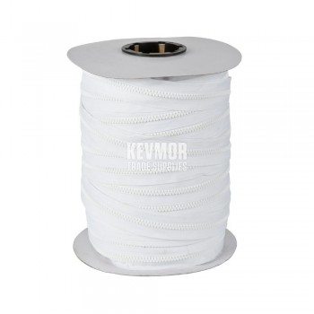 Zip No5 Moulded Continuous Chain 100m White