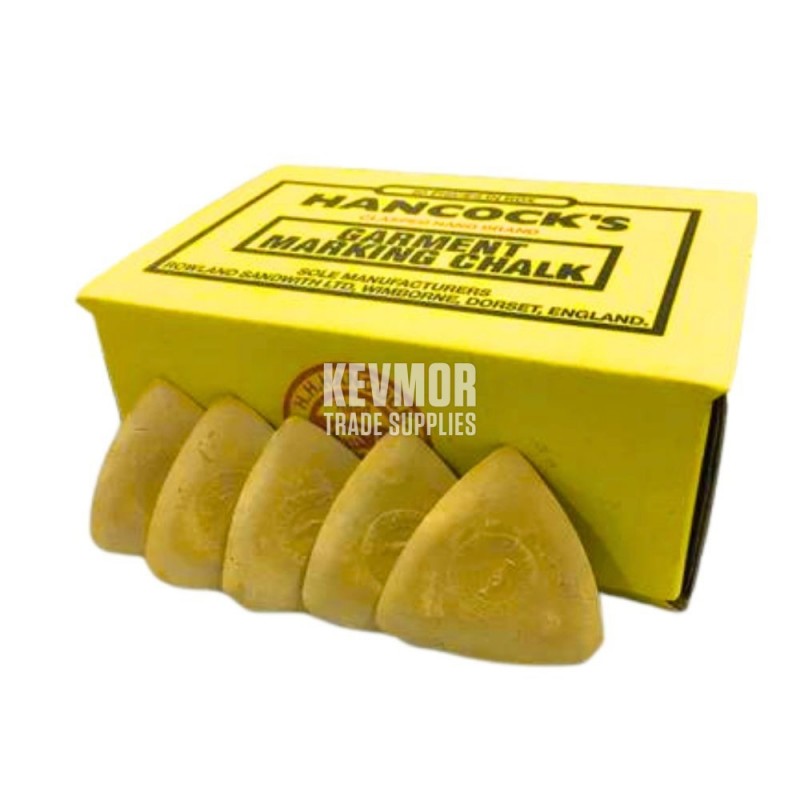 Hancock Triangle Yellow Chalk - 50 piece