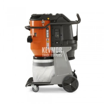 Husqvarna DE 130 H High Power HEPA Dust Extractor - Side View