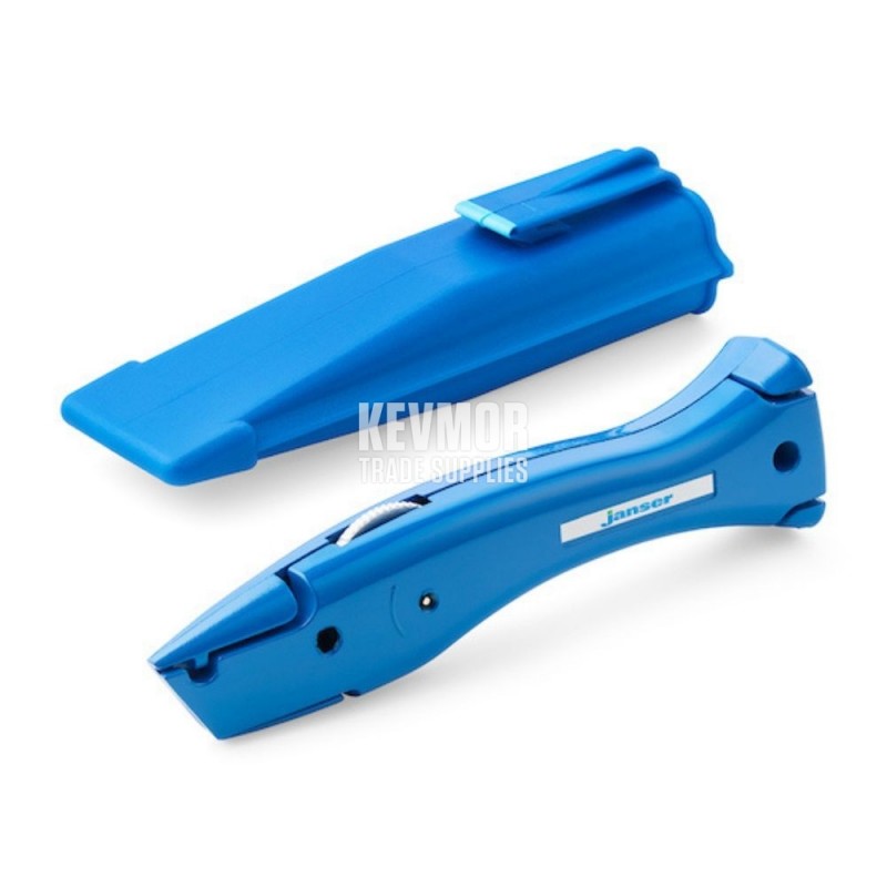 Janser Blue Delphin Utility Knife with holder