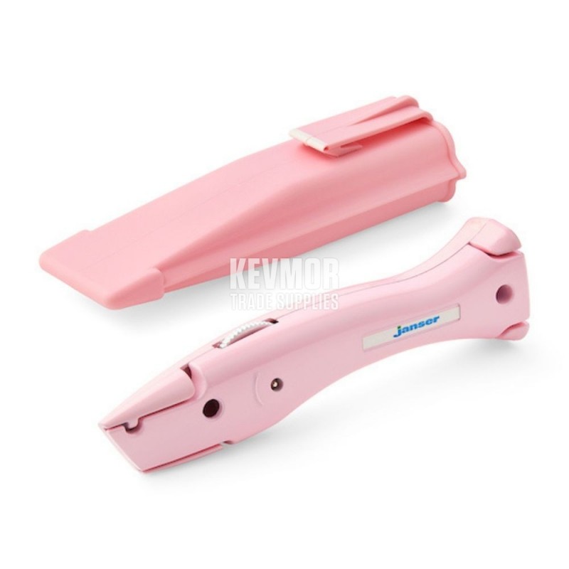 Janser Professional PINK Dolphin ® Utility Knife, with safety holster.