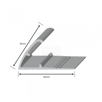 SFS150 - Domestic Pinless Naplock 21mm Silver - Profile