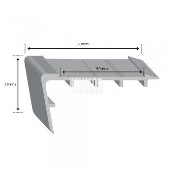 SFS229 Over Carpet Stair Nosing - Profile