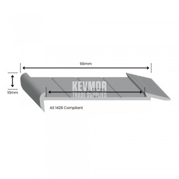 SFS228S - Safety Stair Nosing Slimline Aluminium 3.66m long - Profile