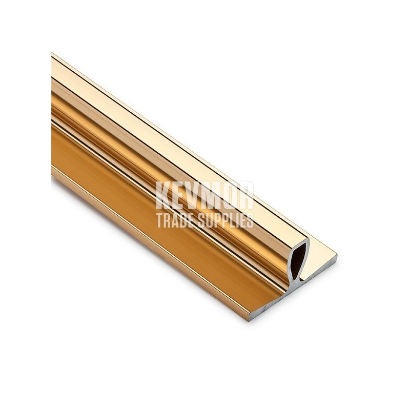 1m Safety Straight Edge - Gold - Aluminium