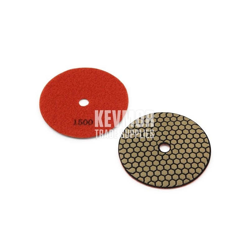 5" Honeycomb Polishing Pad 1500 Grit - Trade Series ORANGE Diamond