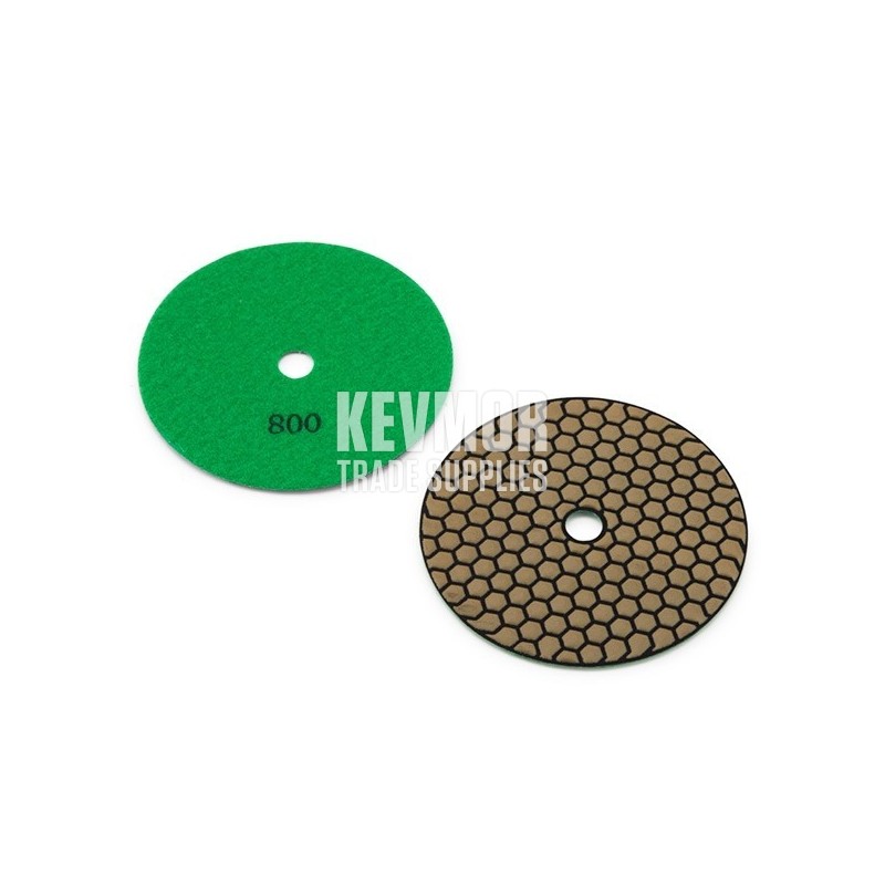 5" Honeycomb Polishing Pad 800 Grit - Trade Series GREEN Diamond