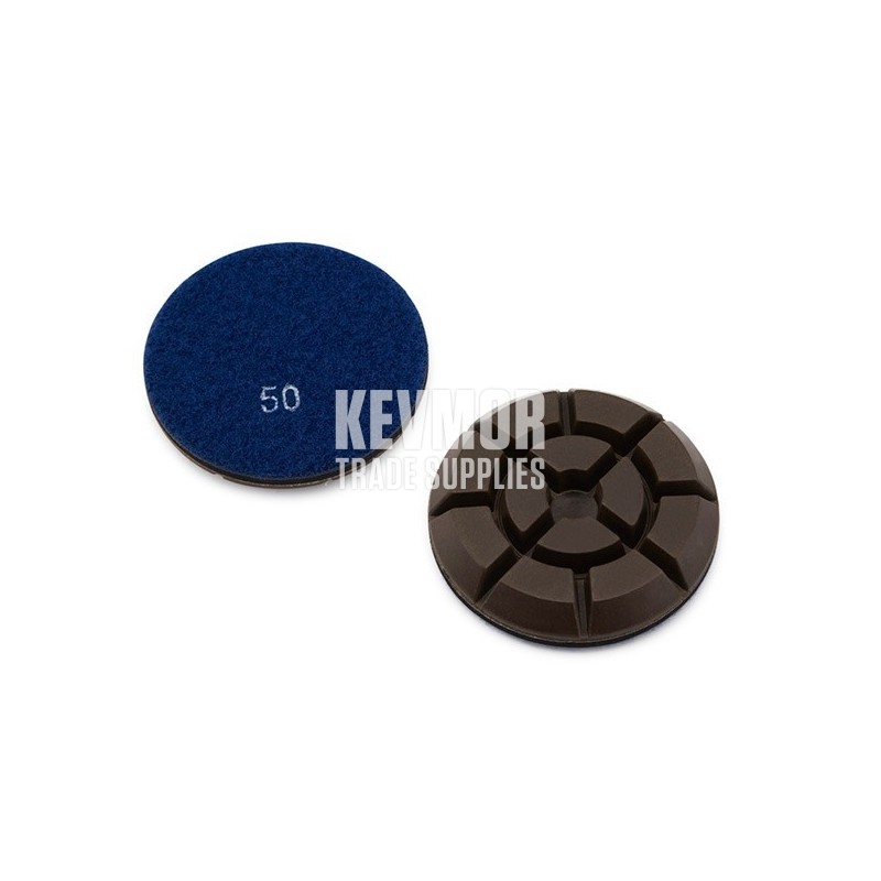 3" Resin Pad 50 Grit - Pro Series DARK BLUE Diamond