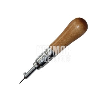 Scriber Pin Vise 5" with Wooden Handle