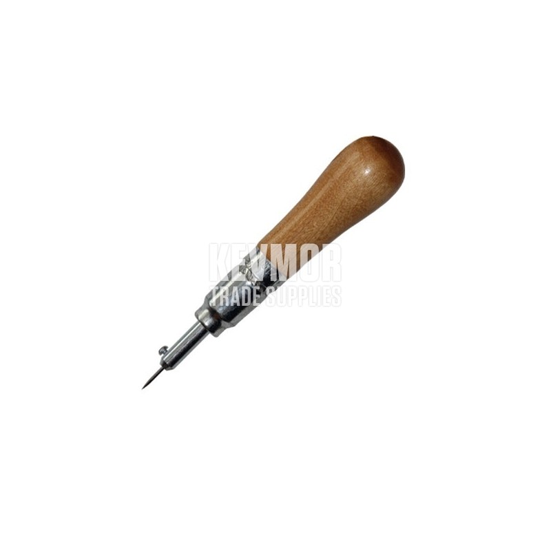 Scriber Pin Vise 5" with Wooden Handle