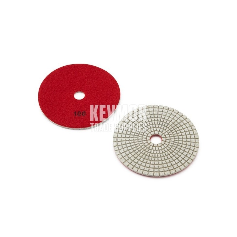 5" Honeycomb Polishing Pad 100 Grit - Trade Series RED Diamond