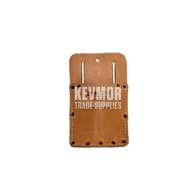 Leather Knife Pouch 354-BG with Large Pocket & Flap - Beno Gundlach