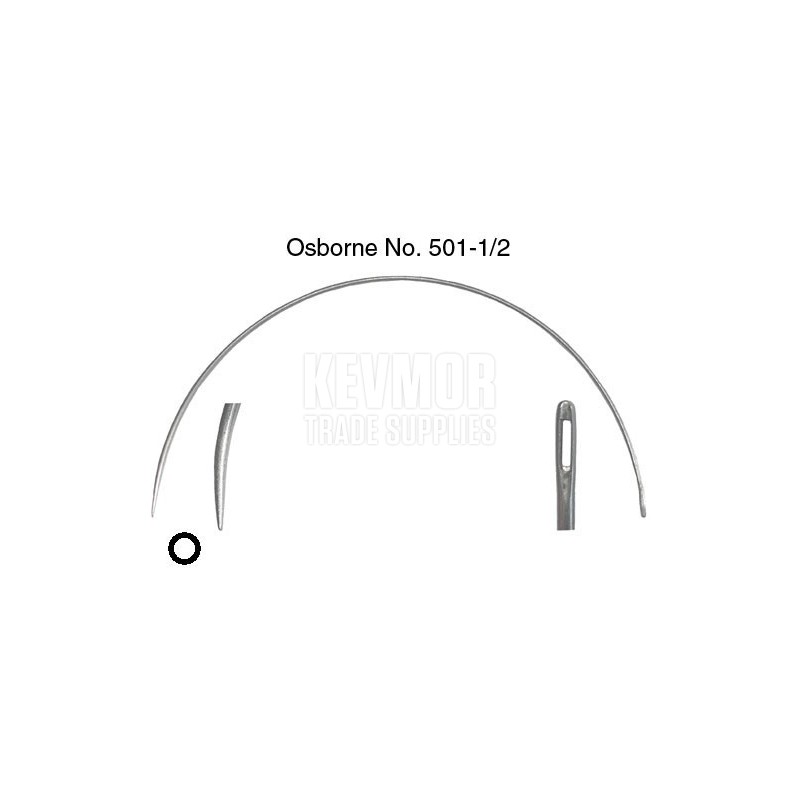 Needle Round Point Curved 3" long 18 gauge        501-1/2-3         CS Osborne