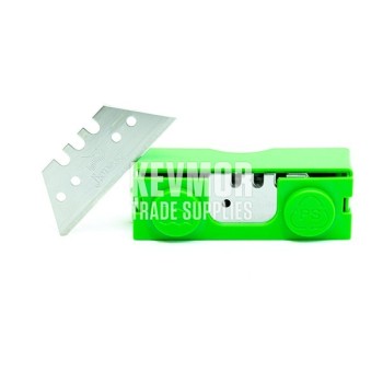 Green Box 50mm Straight HD Blades 20 pc dispenser Janser