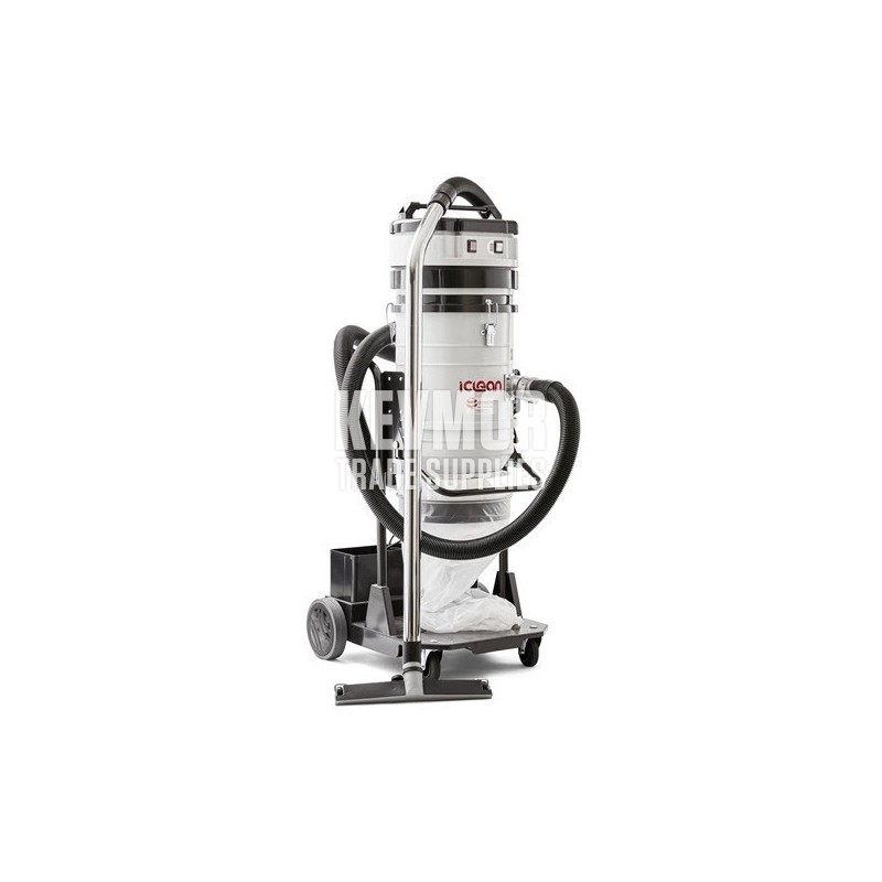 I-Clean 235 Self-Cleaning, Hepa Rated,  Twin Motor  Vacuum. This dust collector comes complete with Wand and Hose.