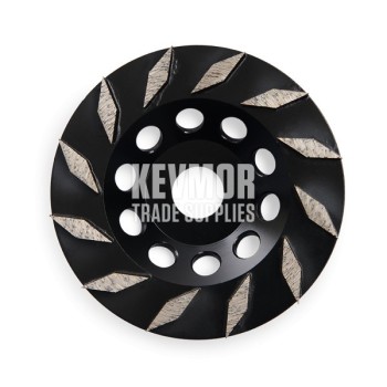 30 Grit Soft 12 Diamond Segment - 125mm Diamond Cup Wheel