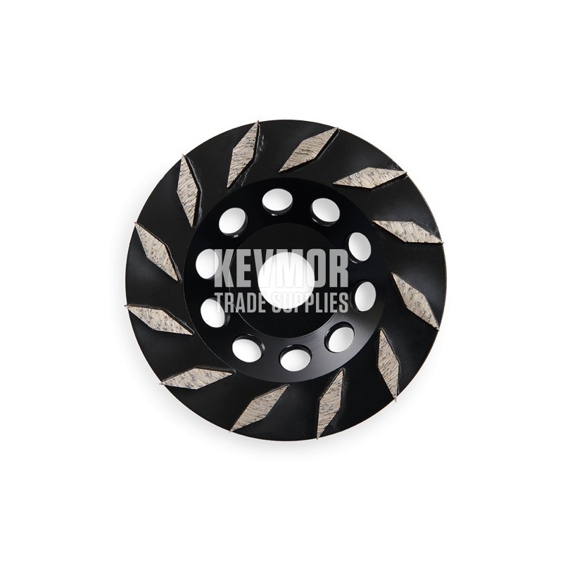 30 Grit Soft 12 Diamond Segment  - 125mm Diamond Cup Wheel
