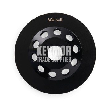 30 Grit Soft - 6 Arrow Segment  - 125mm Diamond Cup Wheel