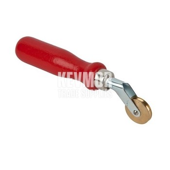 UFS7557 Pressure Roller Angle Concave Red Wood Handle Intafloors