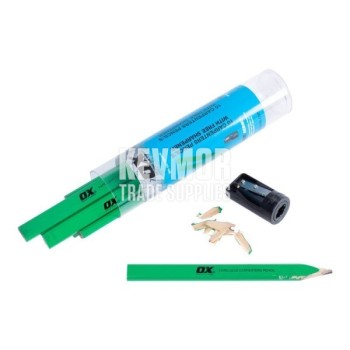 OX Trade Hard Green Carpenters Pencils - 10pk 